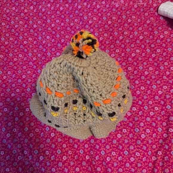 Vintage Knit Bucket Hat Dopamine Dressing Crochet Boho Festival Hippy Hippie - Picture 5 of 6